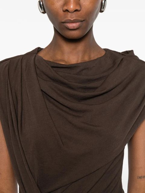 ENTIRE STUDIOS twist-design mini dress - Brown