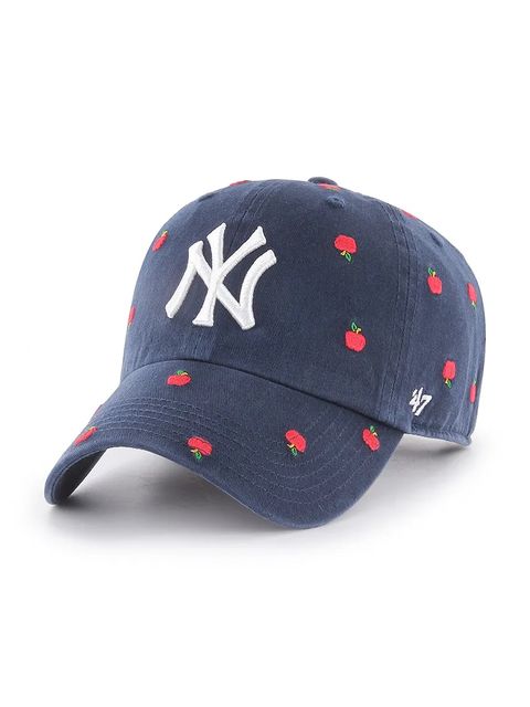47 brand czapka z daszkiem bawełniana MLB New York Yankees kolor granatowy B-CNFTI17GWS-NYD - zdjęcie produktu nr 1