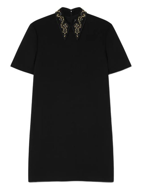 Versace embellished-collar mini dress - Black - zdjęcie produktu nr 1