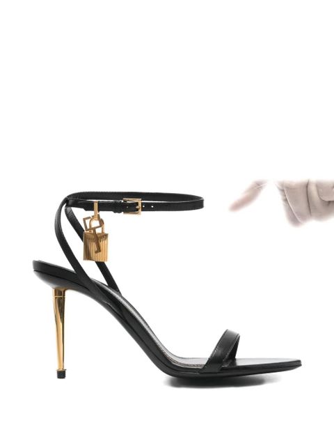 TOM FORD Padlock ankle-strap sandals - Black - zdjęcie produktu nr 1