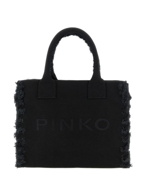 PINKO medium Beach fringed shopper tote bag - Black - zdjęcie produktu nr 1