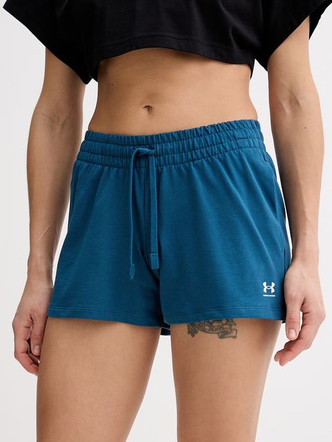 Under Armour szorty dresowe damskie bawełniane z elastanem Terry - zdjęcie produktu nr 2