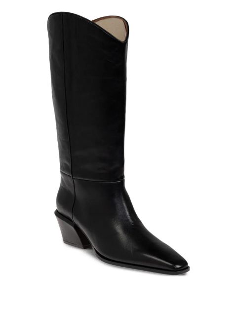 Paris Texas 50mm Bettina leather pointed-toe boots - Black
