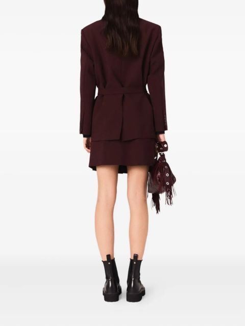 Maje chain-detail blazer - Red