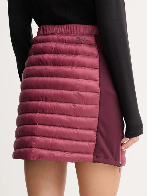 Jack Wolfskin spódnica sportowa ROUTEBURN PRO kolor różowy mini prosta A65184