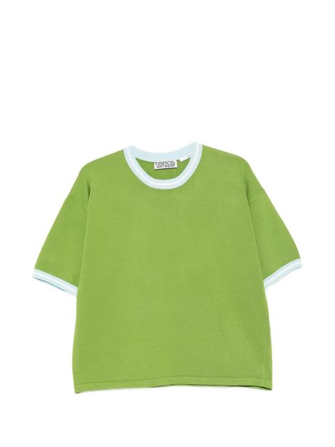 Essentiel Antwerp contrasting-trims T-shirt - Green - zdjęcie produktu nr 1