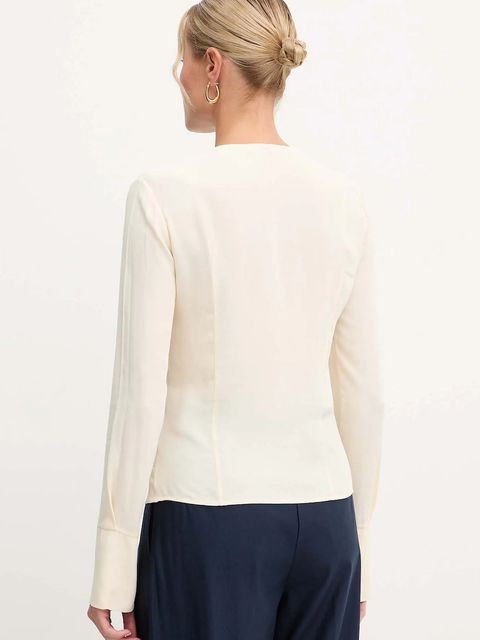 Patrizia Pepe koszula damska kolor beżowy regular 2C1647 A8I1