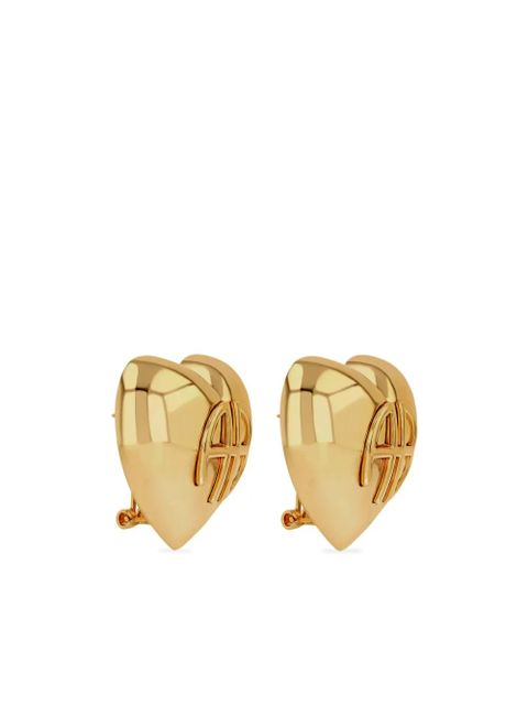 ANINE BING chunky heart earrings - Gold - zdjęcie produktu nr 2