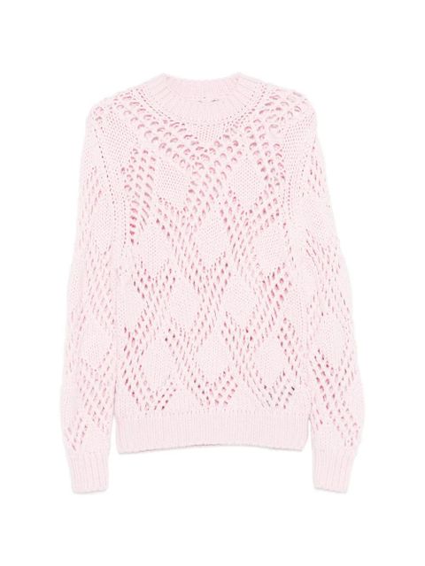 Jil Sander open-knit sweater - Pink