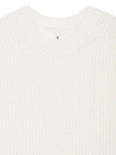 ANINE BING Olivier cable-knit vest - White - zdjęcie produktu nr 2