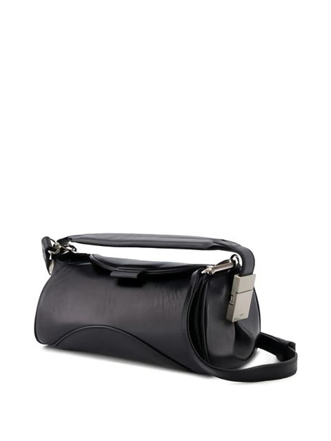 Osoi leather tote bag - BLACK