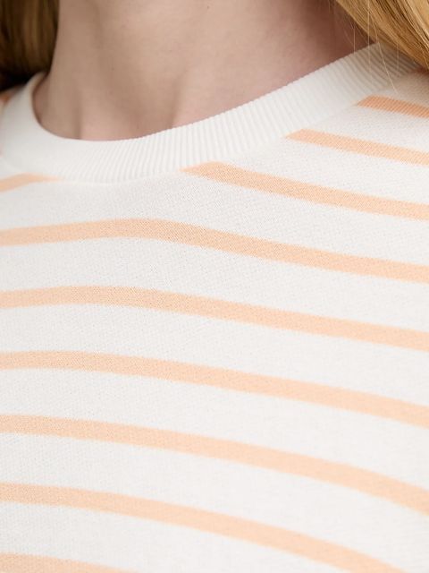 Marc O'Polo bluza bawełniana damska kolor pomarańczowy wzorzysta 5000007892