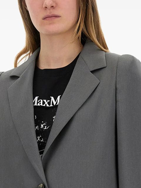 Max Mara padded-shoulder blazer - Grey - zdjęcie produktu nr 2