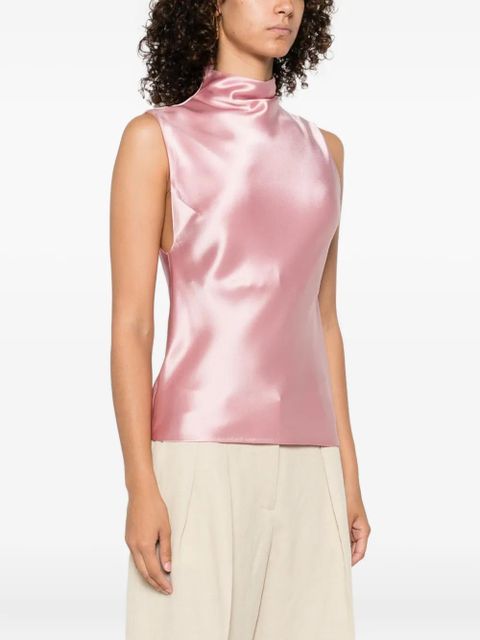 Nanushka high-neck sleeveless top - Pink