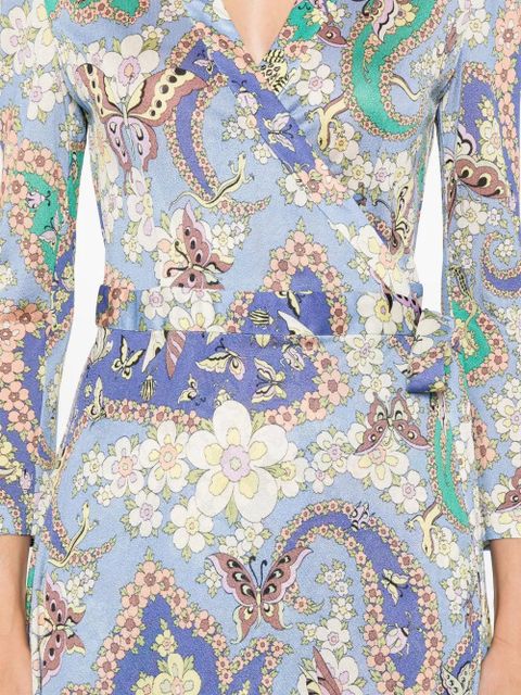 ETRO floral-print dress - Blue