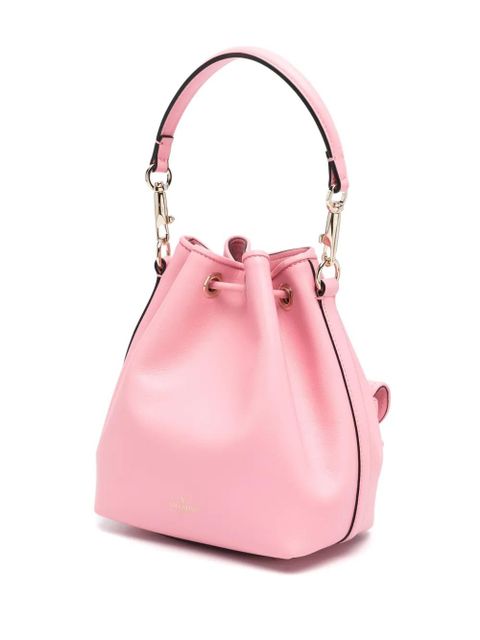 Valentino Garavani Locò leather bucket bag - Pink
