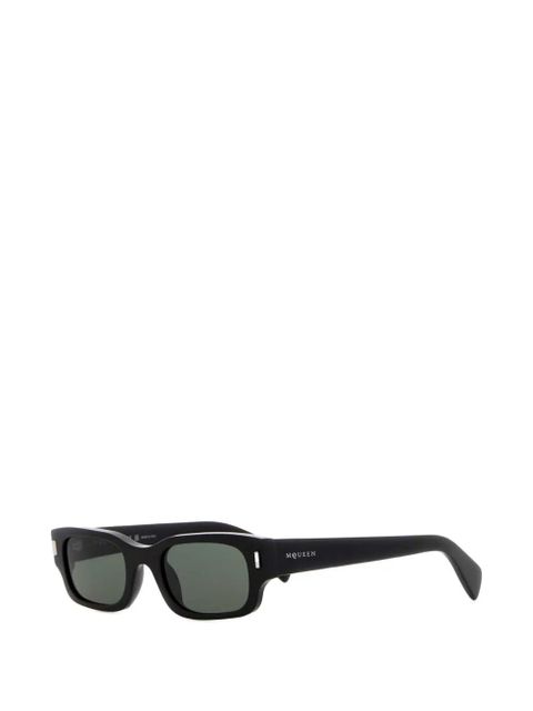 Alexander McQueen rectangle-frame sunglasses - Black - zdjęcie produktu nr 2
