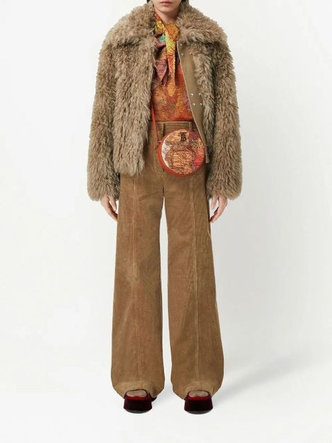 Burberry mohair-blend oversized jacket - Neutrals