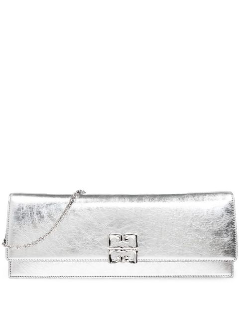 Givenchy 4G Liquid clutch bag - 934 LIGHT SILVERY - zdjęcie produktu nr 1