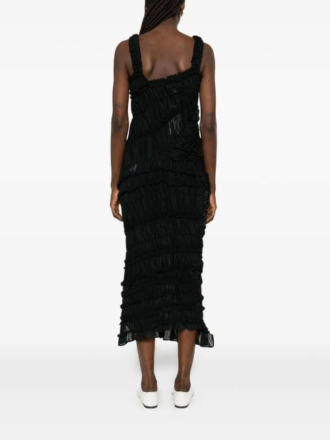 Magda Butrym ruffled midi dress - Black