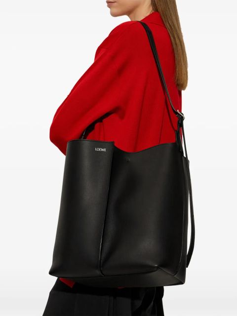 LOEWE large Bilbao leather bucket bag - Black - zdjęcie produktu nr 2