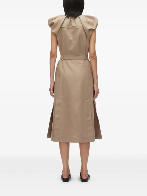 3.1 Phillip Lim poplin belted dress - Neutrals