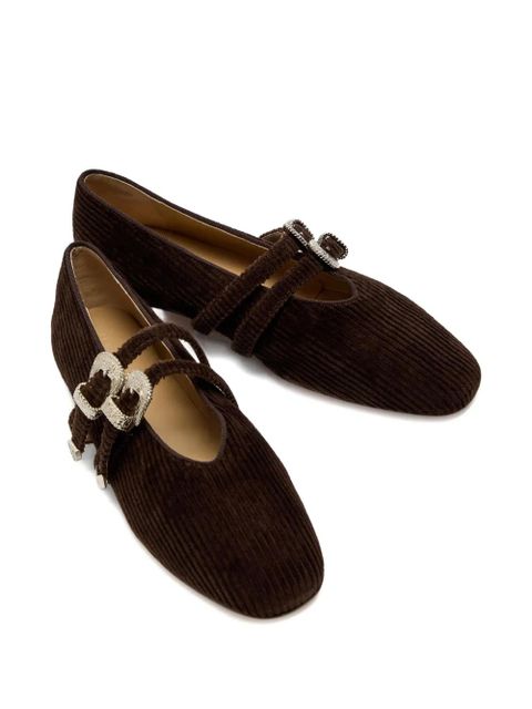 Le Monde Beryl Claudia buckle ballet flats - Brown - zdjęcie produktu nr 2