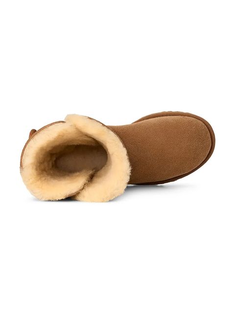 UGG śniegowce zamszowe Bailey Tie kolor brązowy 1171530.CHE