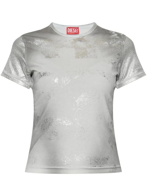 Diesel T-Uncutie-Long-Q5 T-shirt - Grey - zdjęcie produktu nr 1