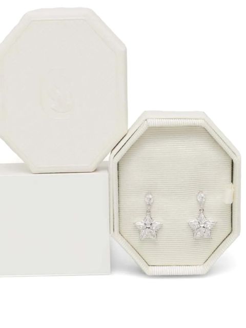Swarovski star-drop earrings - Silver - zdjęcie produktu nr 2