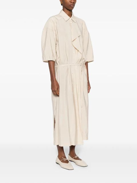 LEMAIRE asymmetrical shirt dress - Neutrals