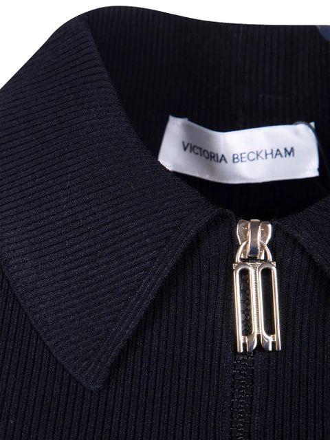 Victoria Beckham collared midi dress - Black