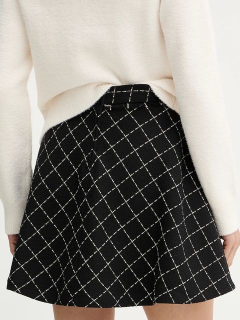 Morgan spódnica kolor czarny mini rozkloszowana JILMA