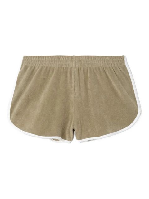 RE/DONE elastic-waistband terry shorts - Green - zdjęcie produktu nr 1