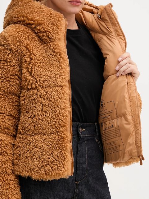 Save The Duck kurtka DADA kolor brązowy zimowa D32369W.CURL21