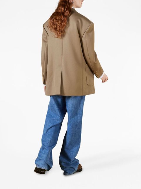 Gucci Horsebit-detail single-breasted blazer - Brown - zdjęcie produktu nr 2