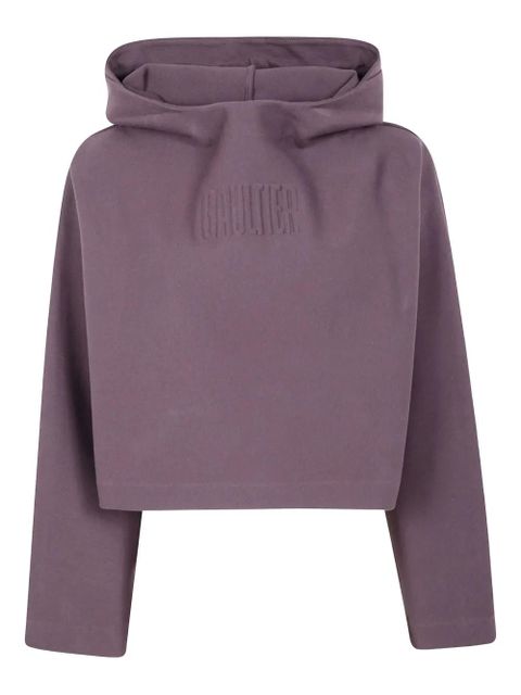Jean Paul Gaultier embossed-logo hoodie - Purple - zdjęcie produktu nr 1