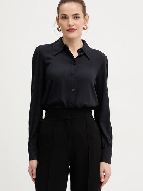 Silvian Heach koszula BEKUY damska kolor czarny regular z kołnierzykiem klasycznym GPA25005CA - zdjęcie produktu nr 1