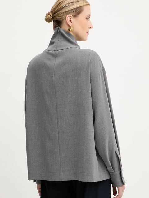 Simona Corsellini bluzka damska kolor szary melanżowa A25CPBL001S1