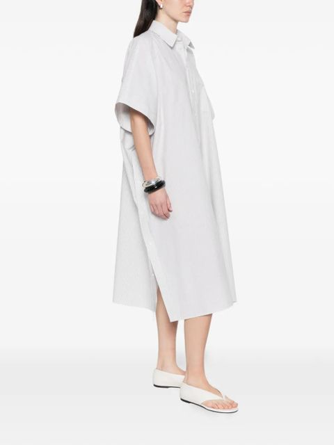 MM6 Maison Margiela striped midi shirt dress - White - zdjęcie produktu nr 2