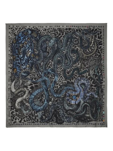Zadig&Voltaire Billie Snales-print scarf - Grey - zdjęcie produktu nr 1