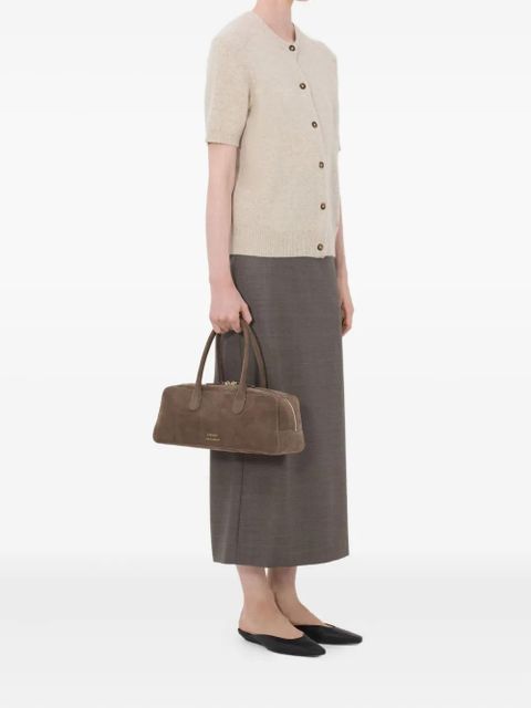 LouLou de Saison Jodi short-sleeve buttoned cardigan - Neutrals