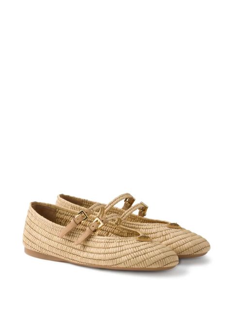 Prada woven ballerina shoes - Neutrals - zdjęcie produktu nr 2