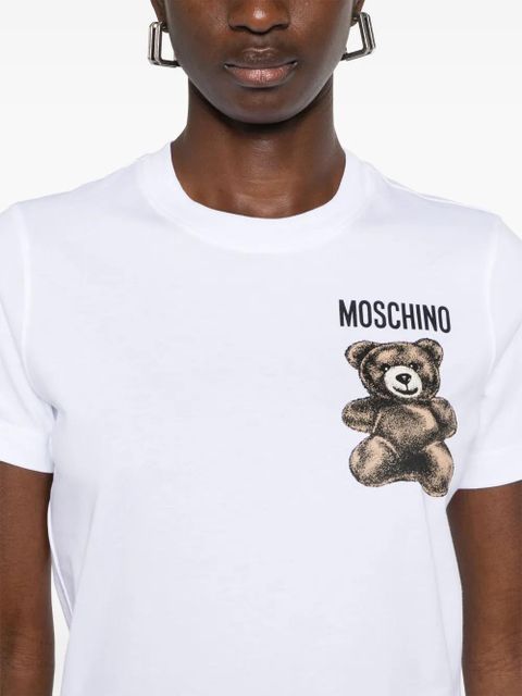 Moschino Leo Teddy-print T-shirt - White