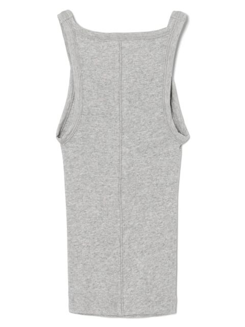 RE/DONE ribbed knit tank top - Grey