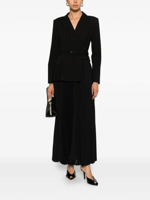 Simkhai Alexandra double-breasted pleated midi dress - Black - zdjęcie produktu nr 2