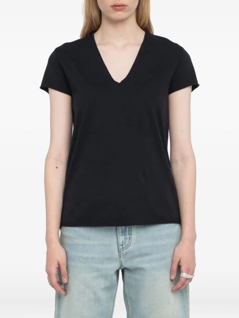 Zadig&Voltaire v-neck logo t-shirt - Black