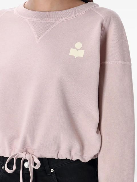 MARANT ÉTOILE cotton blend sweatshirt - Pink