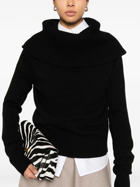 TOTEME funnel sweater - Black