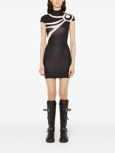 PUCCI Marmo-jacquard mini dress - Black